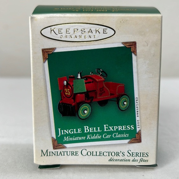 2003 Hallmark Ornament Jingle Bell Express Miniature Kiddie Car Classics #9 - Picture 2 of 9